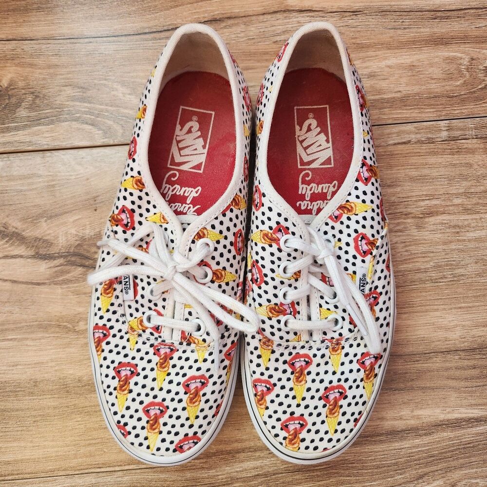 VANS Kendra Dandy I Scream for Ice Cream Low Top Tennis Shoes Skate Womens 7